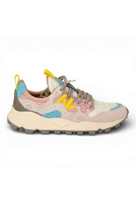 Sneaker donna Flower Mountain in camoscio e tessuto multicolore. FLOWER MOUNTAIN | YAMANO3W-1B54